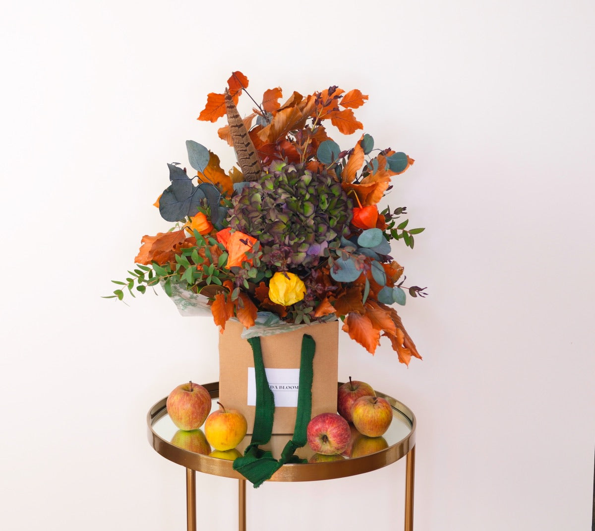 Bouquet mix de tallos secos y preservados · Tonos tierra