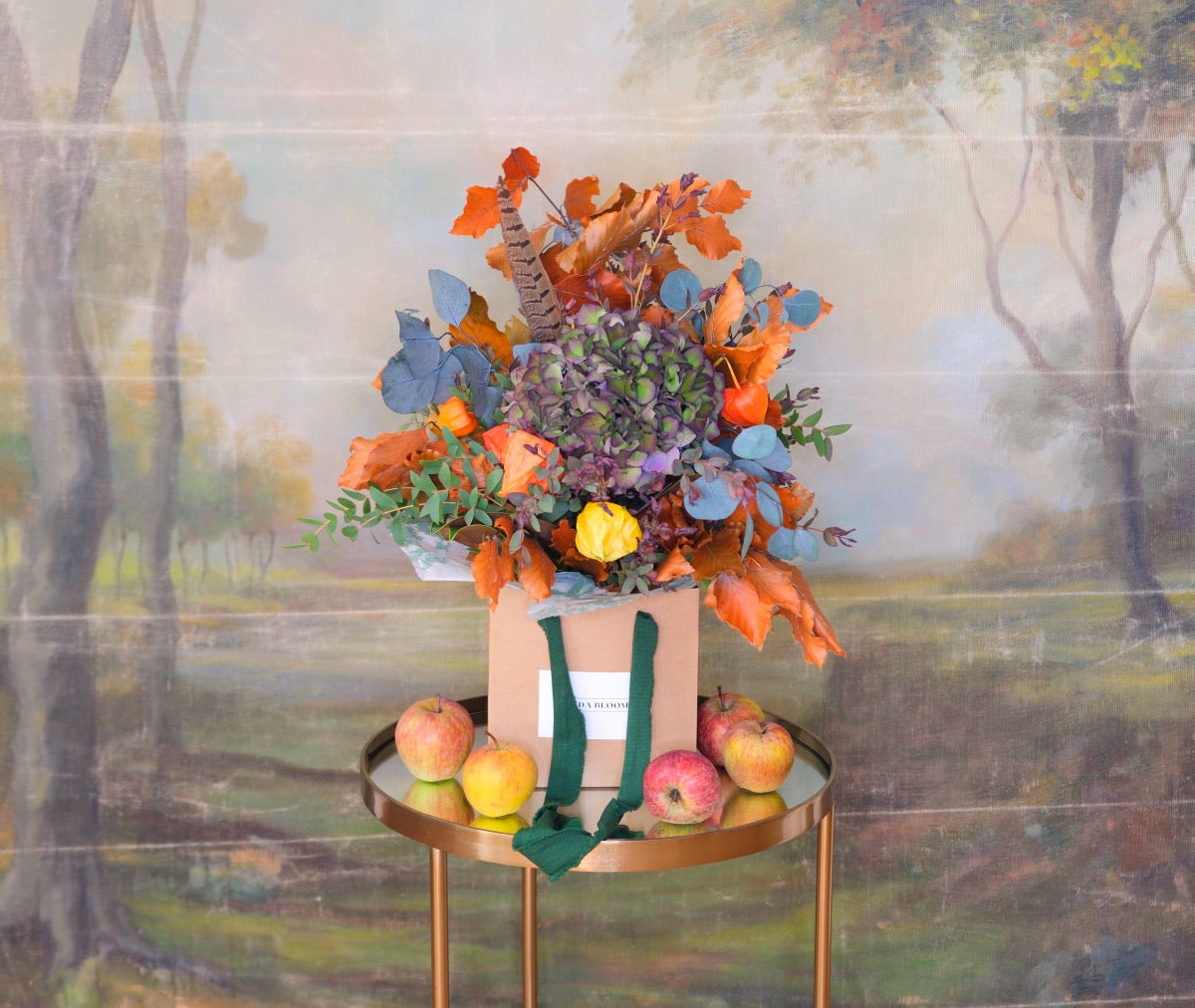 Bouquet mix de tallos secos y preservados · Tonos tierra