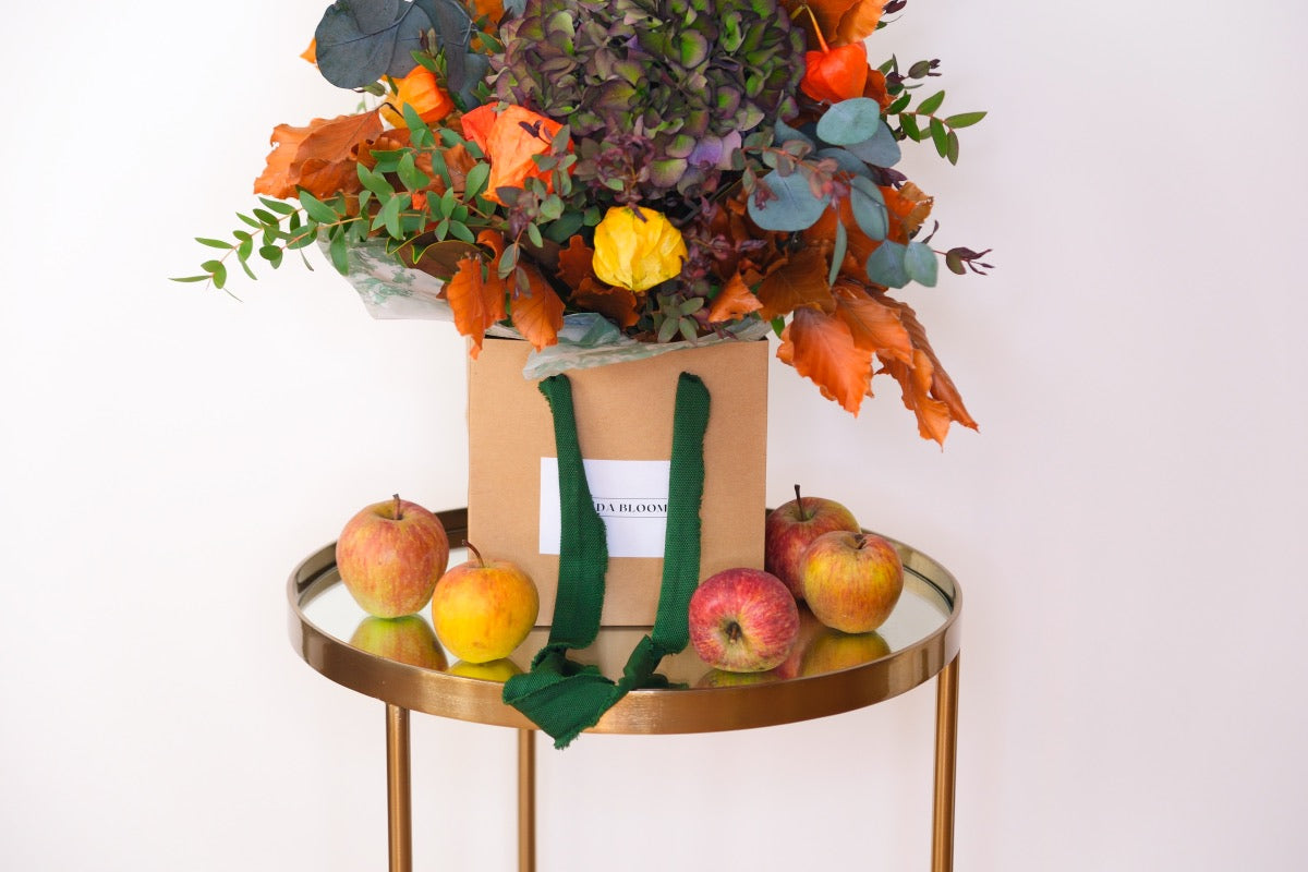 Bouquet mix de tallos secos y preservados · Tonos tierra
