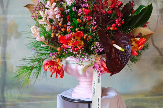 Copa Medici con flores naturales · L