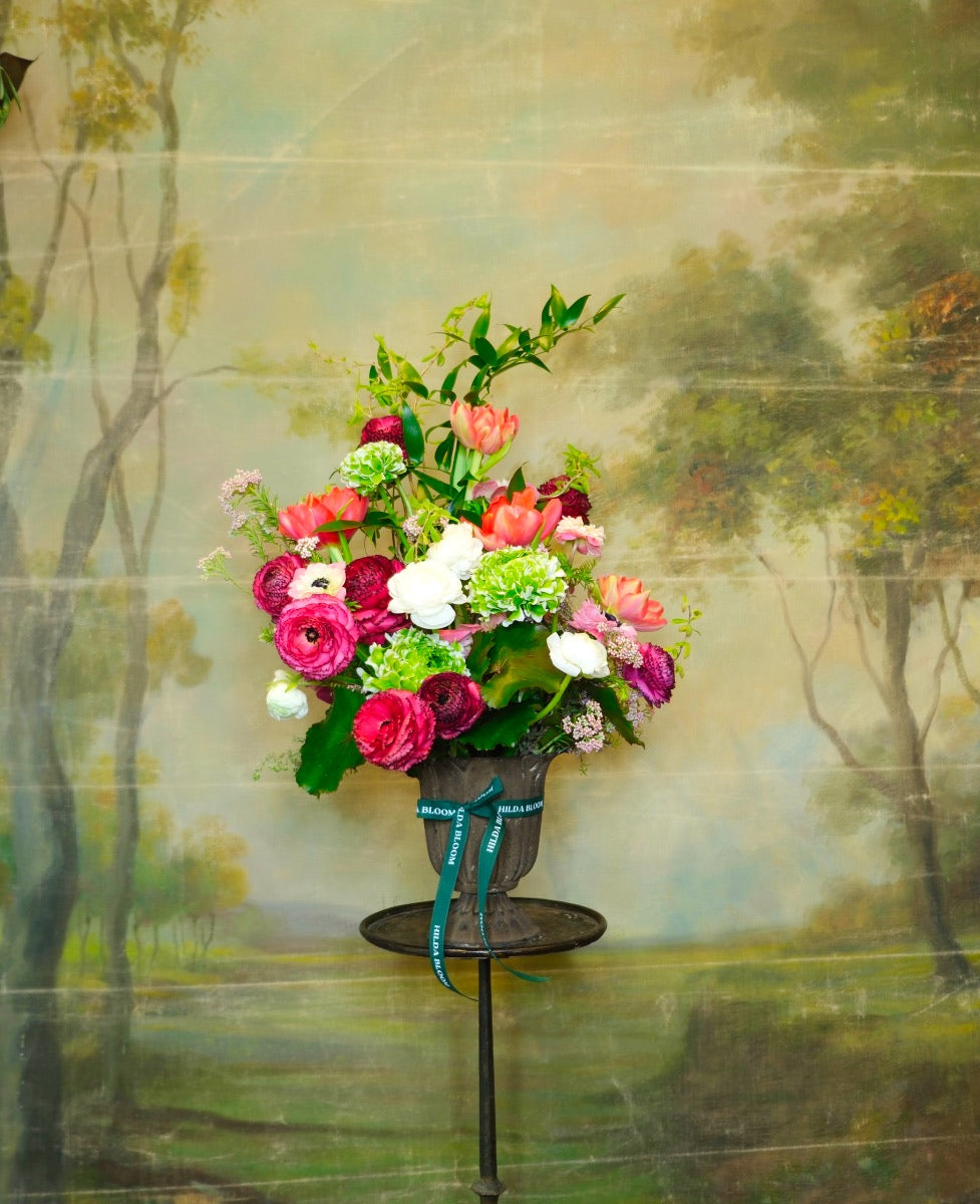 Copa Garden con flores