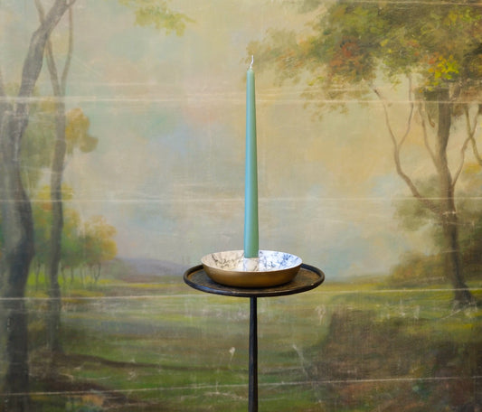 Candelero efecto mármol