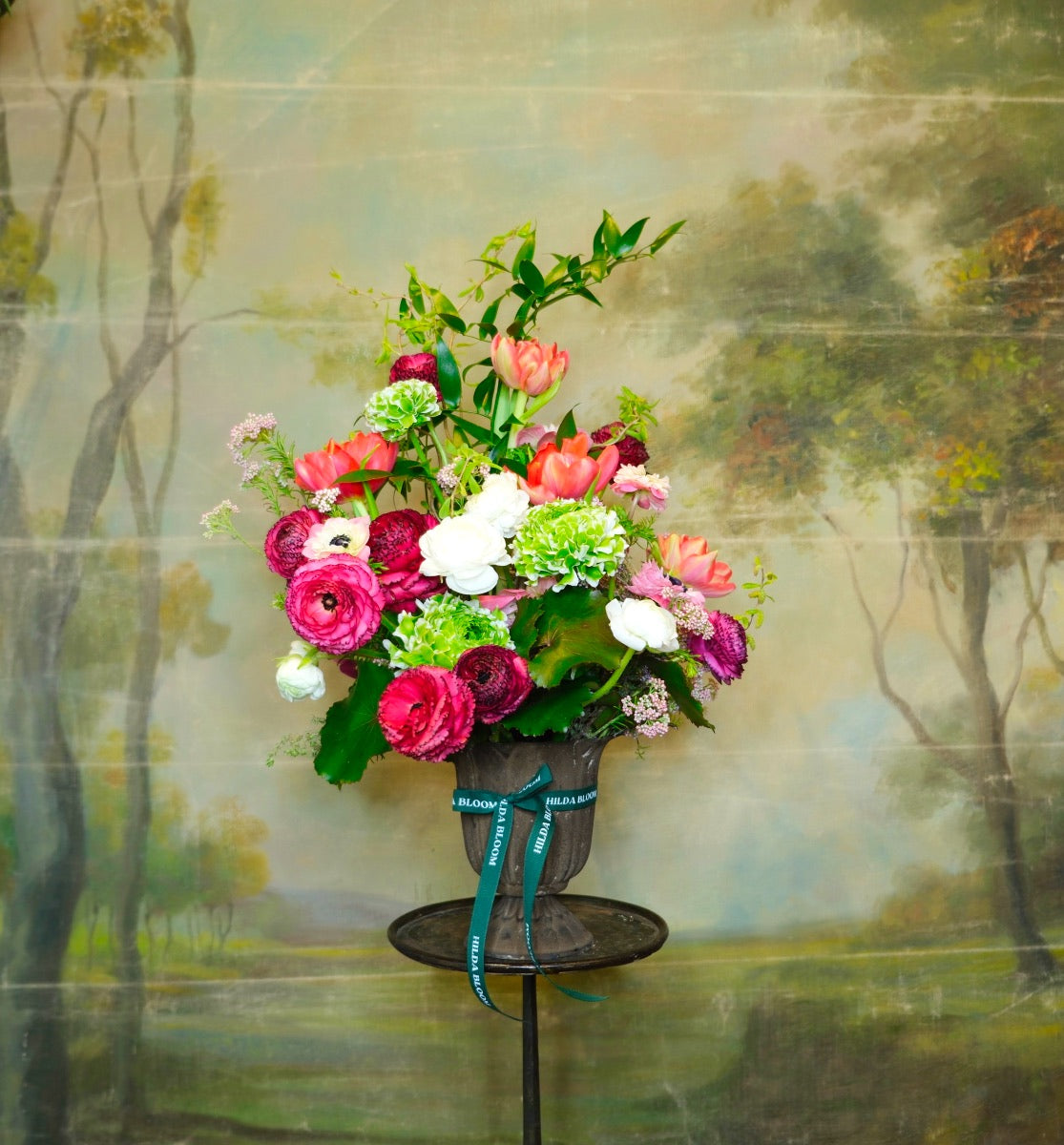 Copa Garden con flores