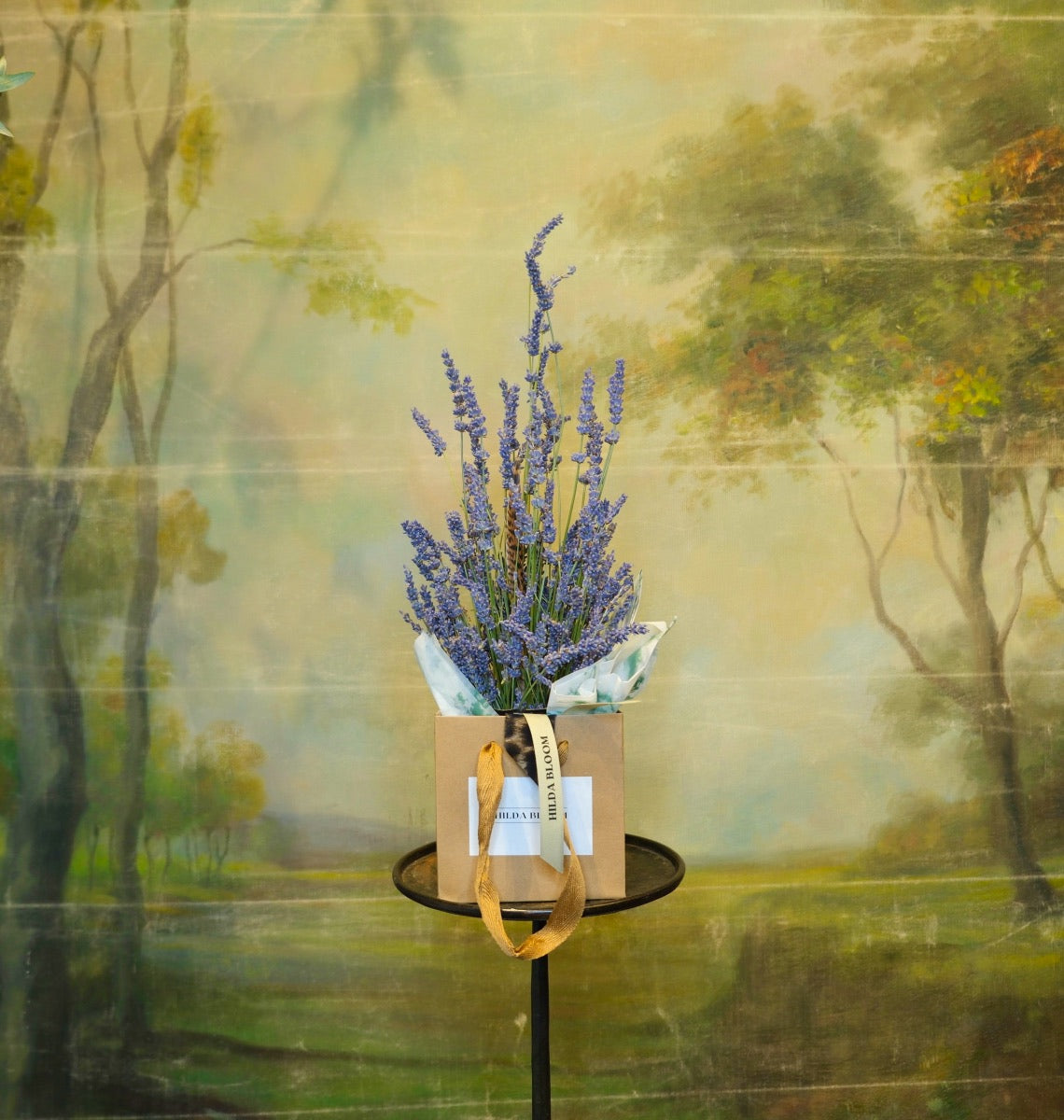 Copa Garden con lavanda seca