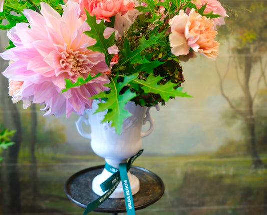 Copa Florencia con flores naturales