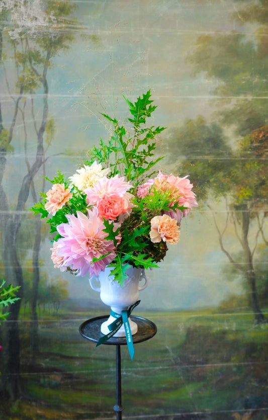 Copa Florencia con flores naturales